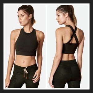 NEW ENSMBL Ruffle Criss Cross Bra